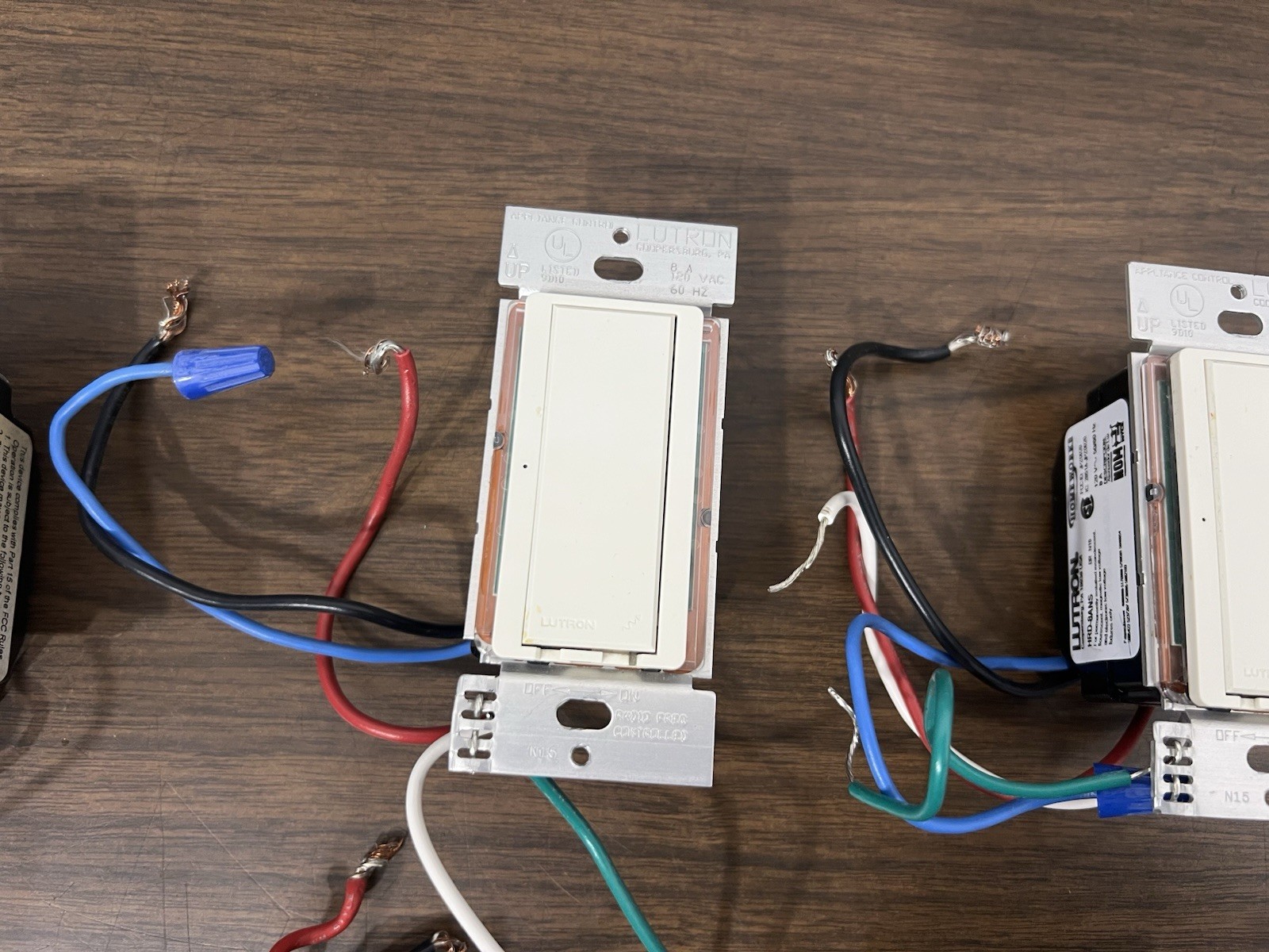Lutron HRD-8ANS HomeWorks RF Maestro Electronic Switch Lot Of 2