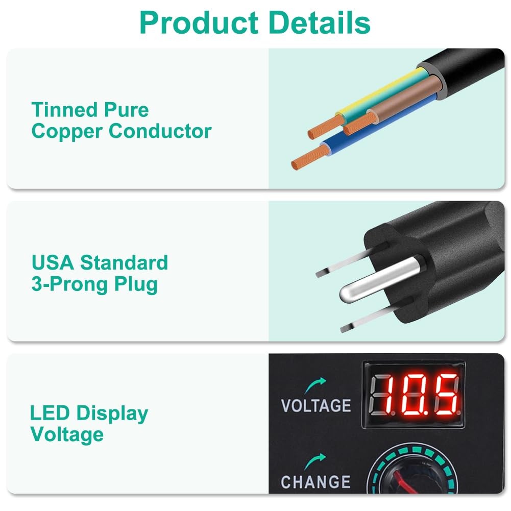 Universal Power Supply 3V~24V 3A 72W Adjustable Variable 3V 5V 6V 9V 12V 15V 18V