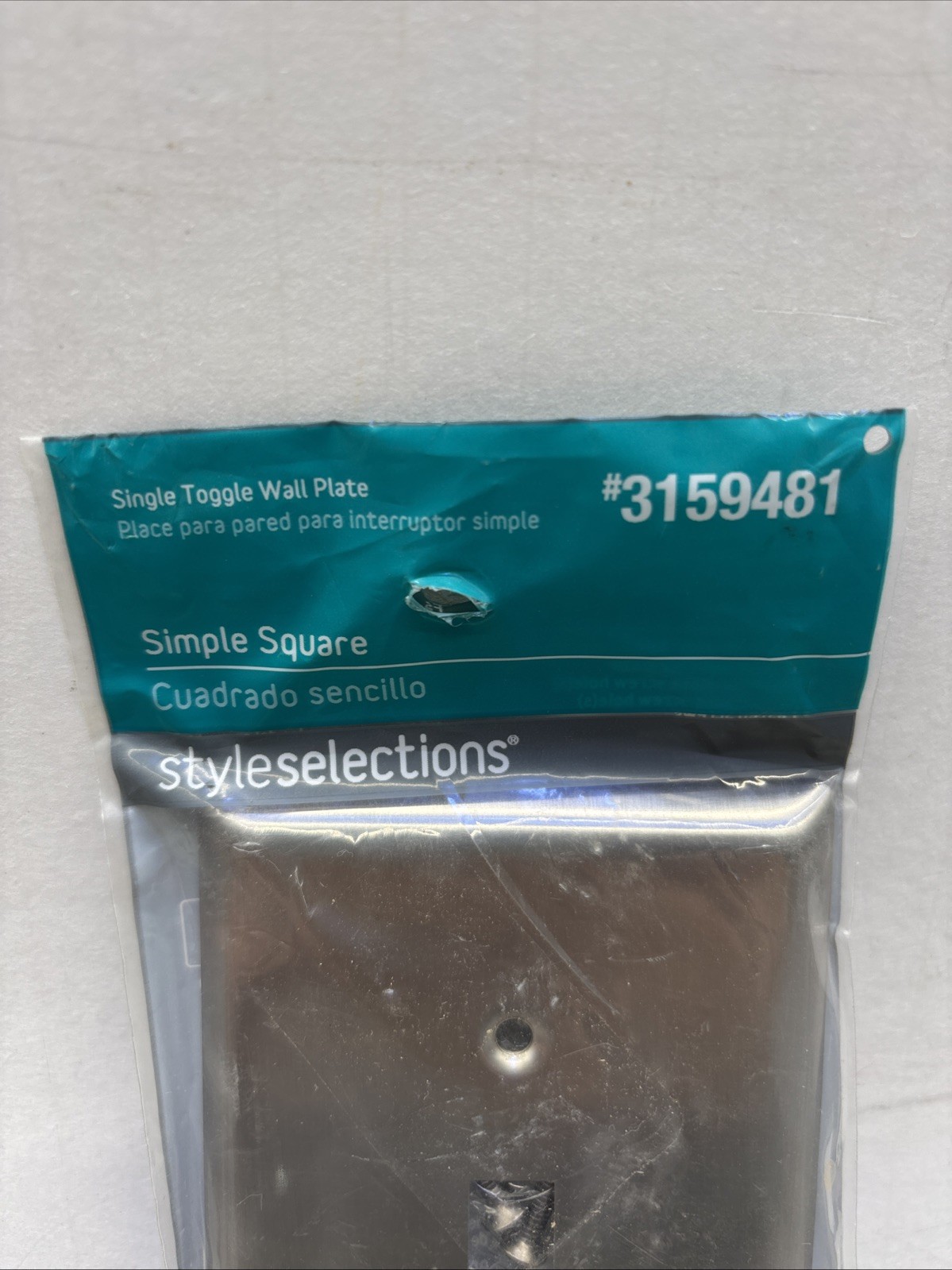 Lot Of 2 – Style Selection Toggle Electrical Switch Wall Plate, Satin Nickel {8}