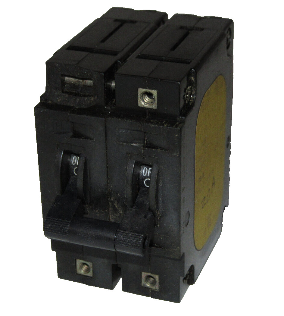 AIRPAX BREAKER IELH11-1-61-20.0-01-V 20A Hydraulic, Magnetic, 2 Pole, IEL Series