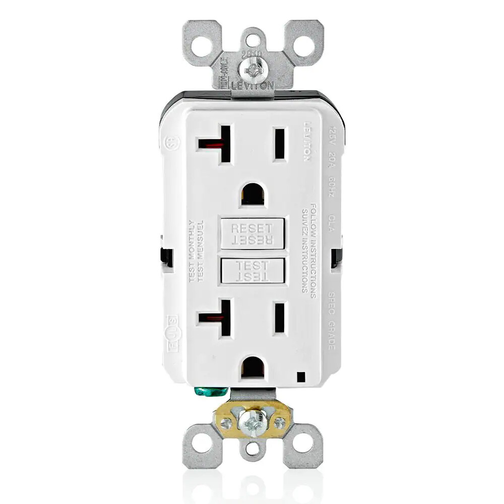 Leviton 15 Amp 125-Volt Self-Test Tamper Resistant/Weather Resistant GFCI Duplex