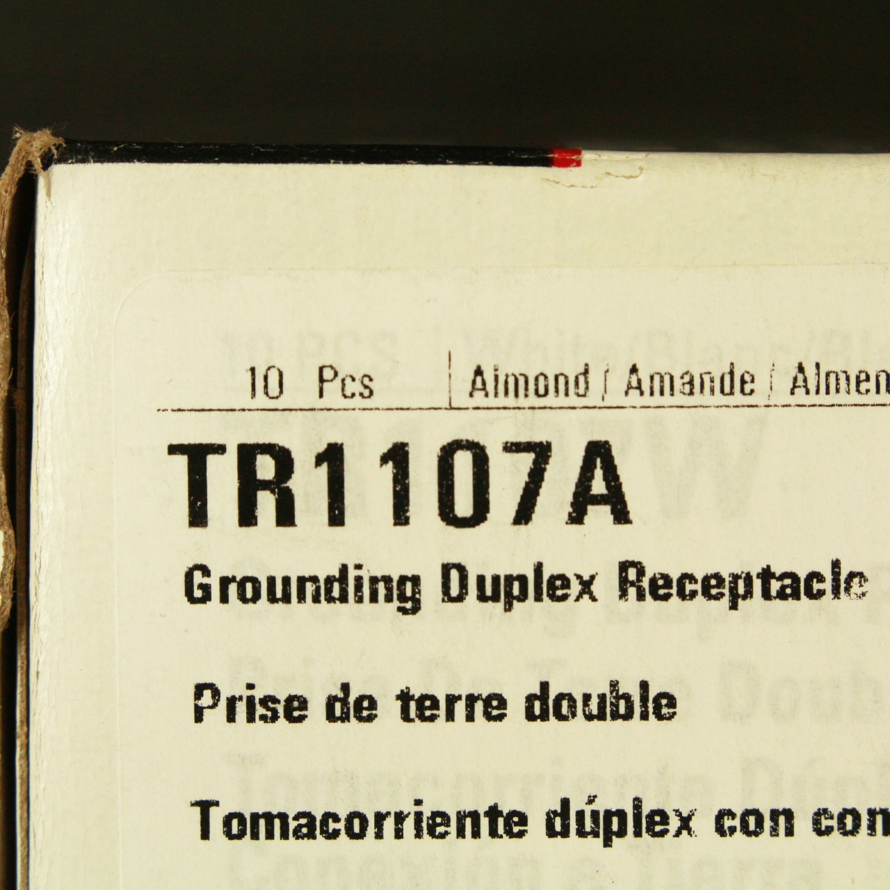 10 Cooper Almond TAMPER RESISTANT Duplex Receptacle Outlets 5-15R 15A TR1107A