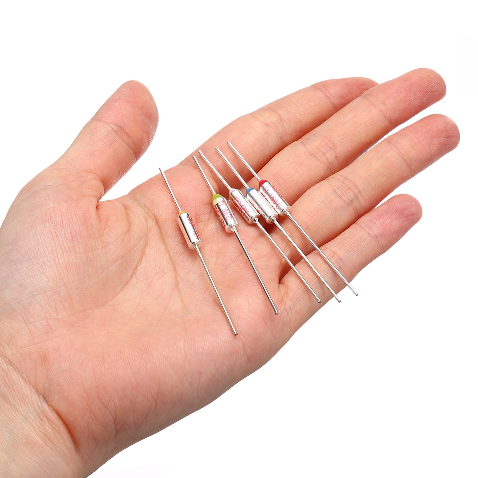 5 Pcs Metal Temperature Thermal Fuse SF228 10A 250V with Terminal Connector