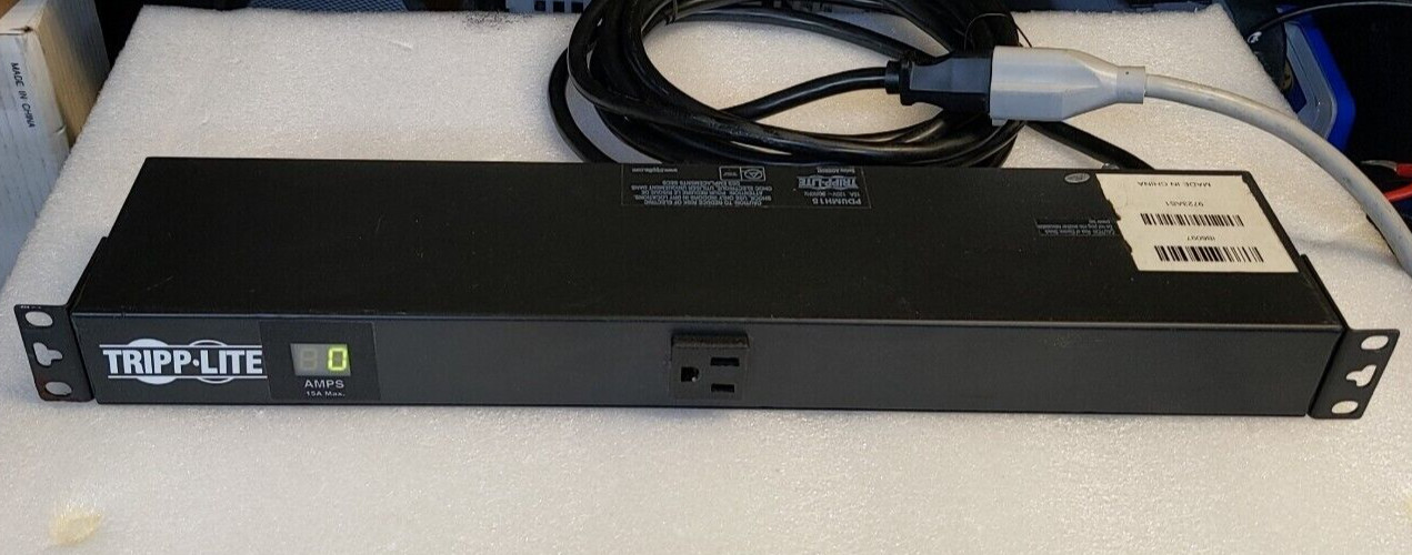 Tripp Lite PDUMH15 1.4kW Metered PDU 120V 13 Outlets 5-15R 5-15P 15ft 1U Rack