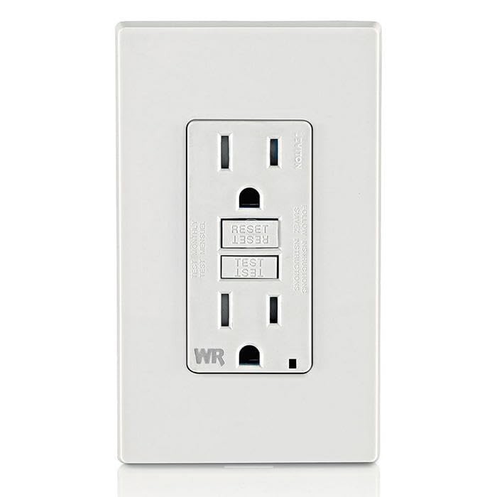 Self-Testing GFCI Outlet – 15 Amp Weather-Resistant with LED Indicator Light