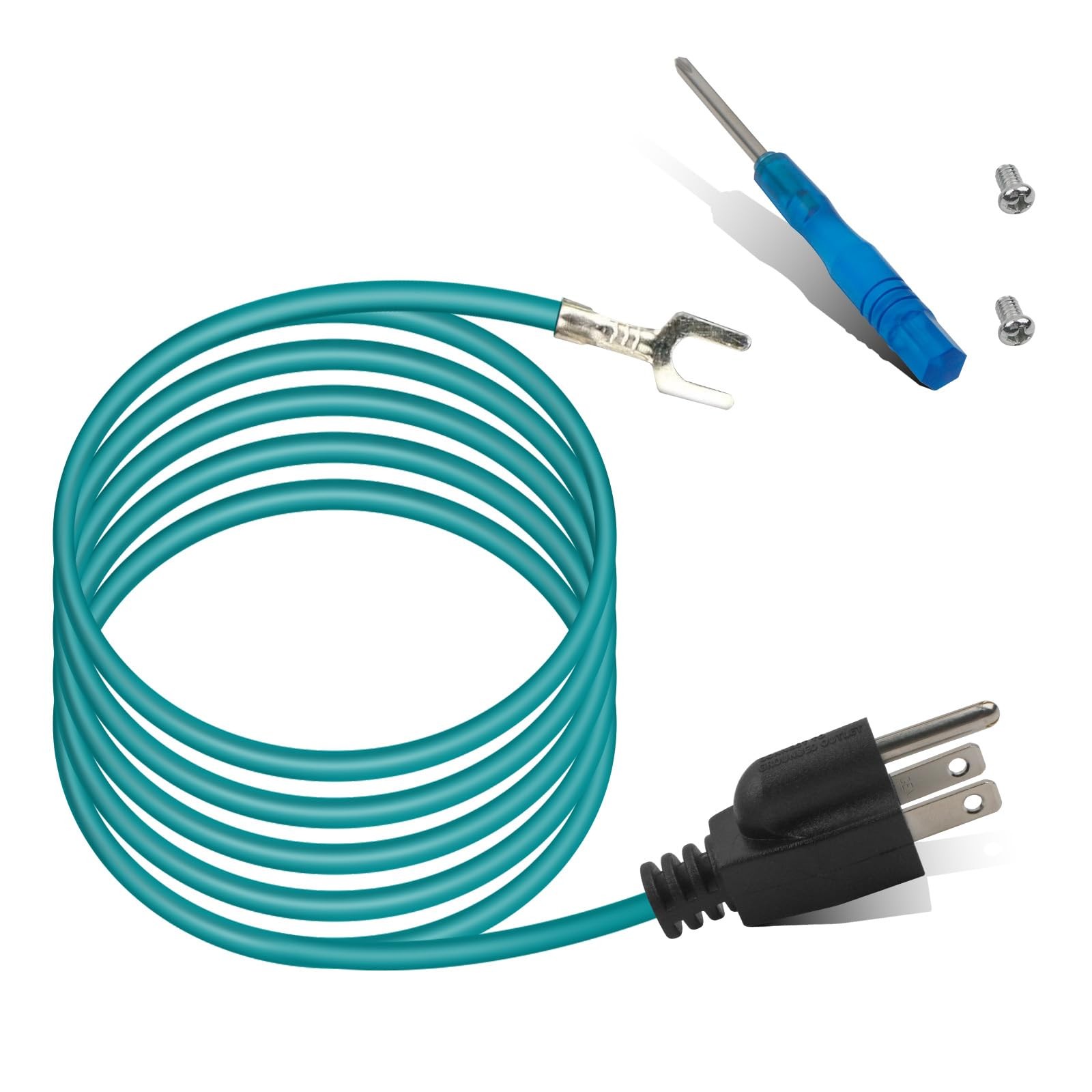 Shielded Ethernet Patch Panel Bond Ground Extension Cord –14AWG (Y-Terminal 6…