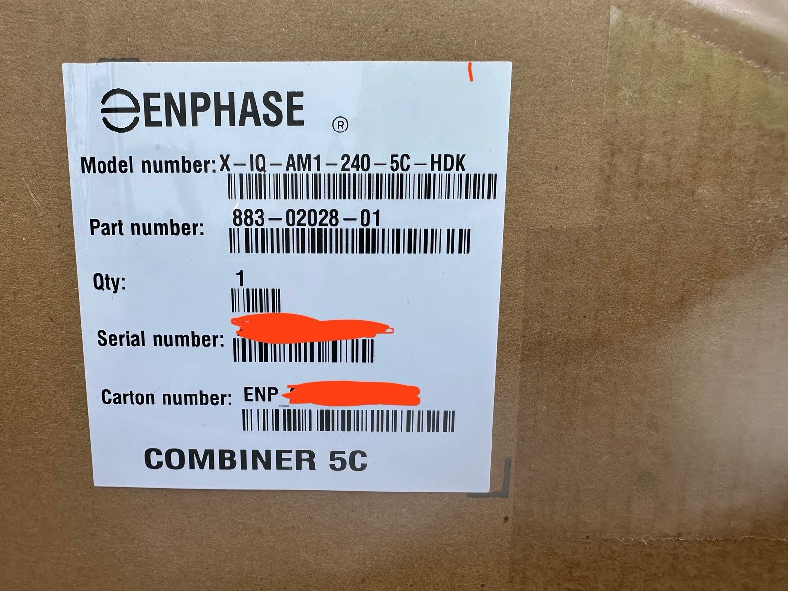 Enphase X-IQ-AM1-240-5C IQ Combiner Box 5C with Cell kit included NEW