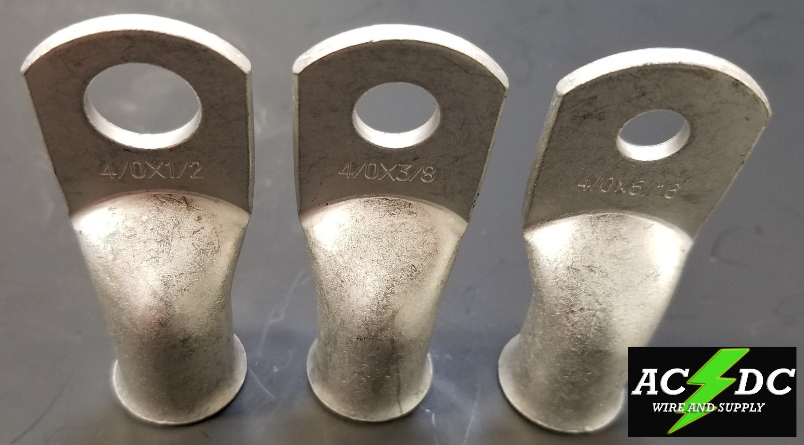 4/0 AWG Cable Lugs lug Ring Terminals Battery Wire Connectors Tinned Copper
