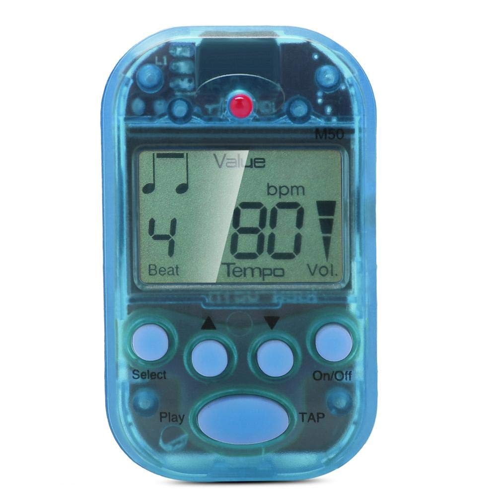 Mini Metronome, LCD Digital M50 Metronome Portable Clip-On Beat Tempo Metronome