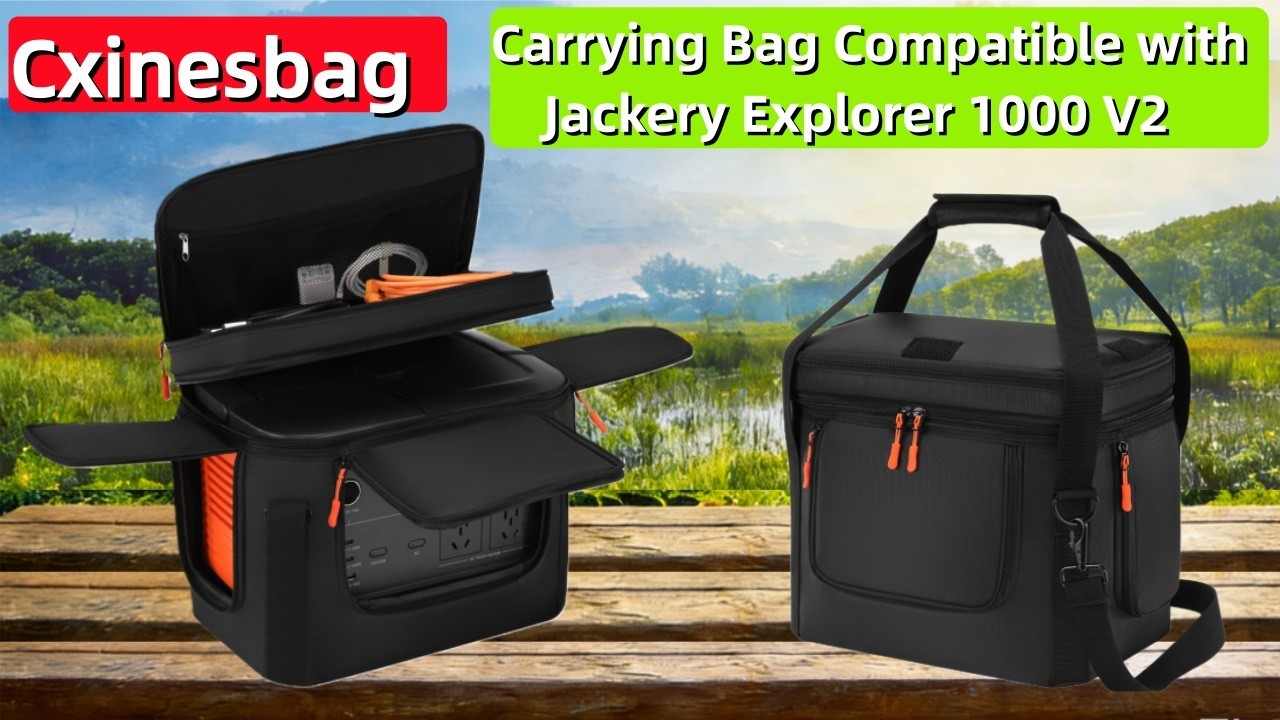 Portable Power Station Carrying Case – Soft Padded Travel Bag with Quick Access