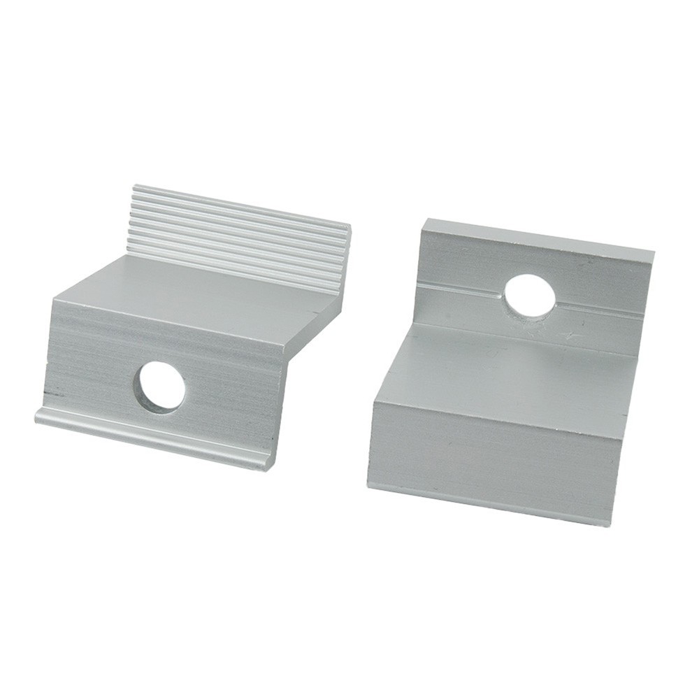 10X Solar Panel End Clamp Aluminum Z Brackets for Solar Panel Mounting Bracket#