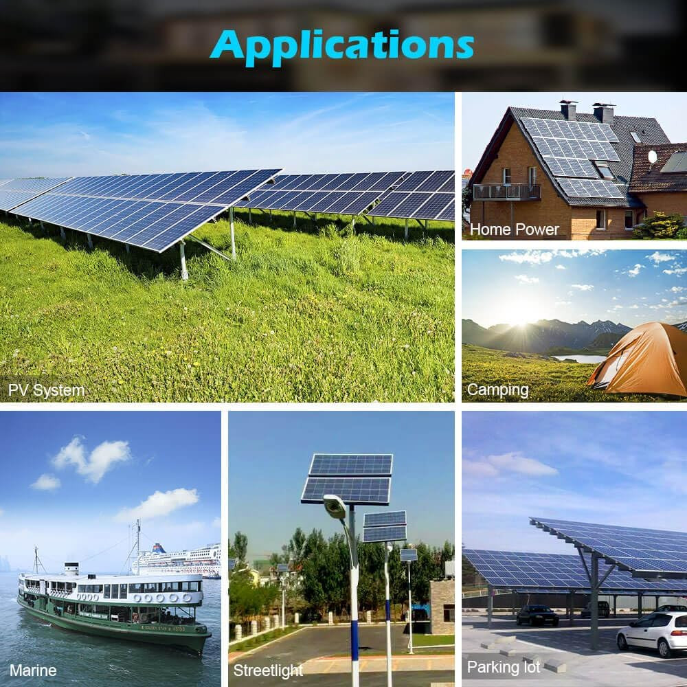 SUNGOLDPOWER 550W Monocrystalline Solar Panel 4-Pack for Off-Grid Systems
