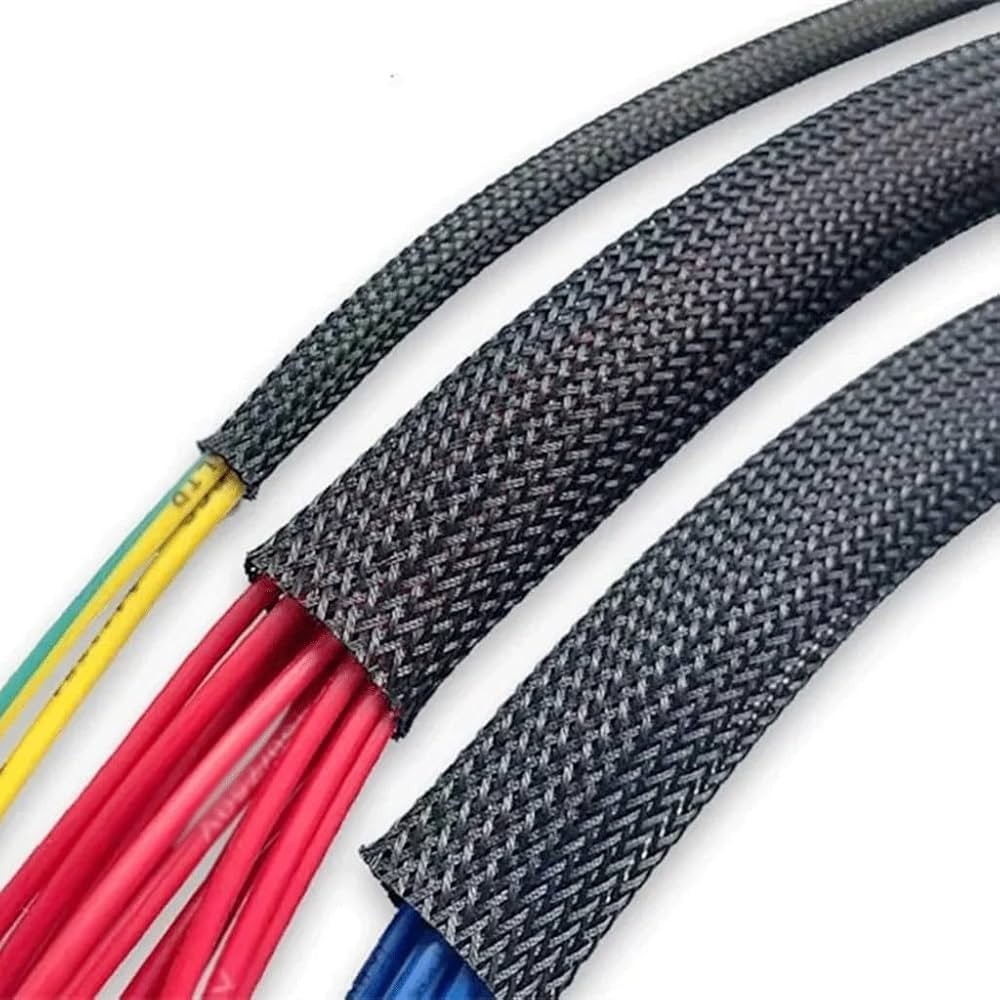 ALL SIZES & COLORS 5 FT – 100 FT. Expandable Cable Sleeving Braided Tubing LOT