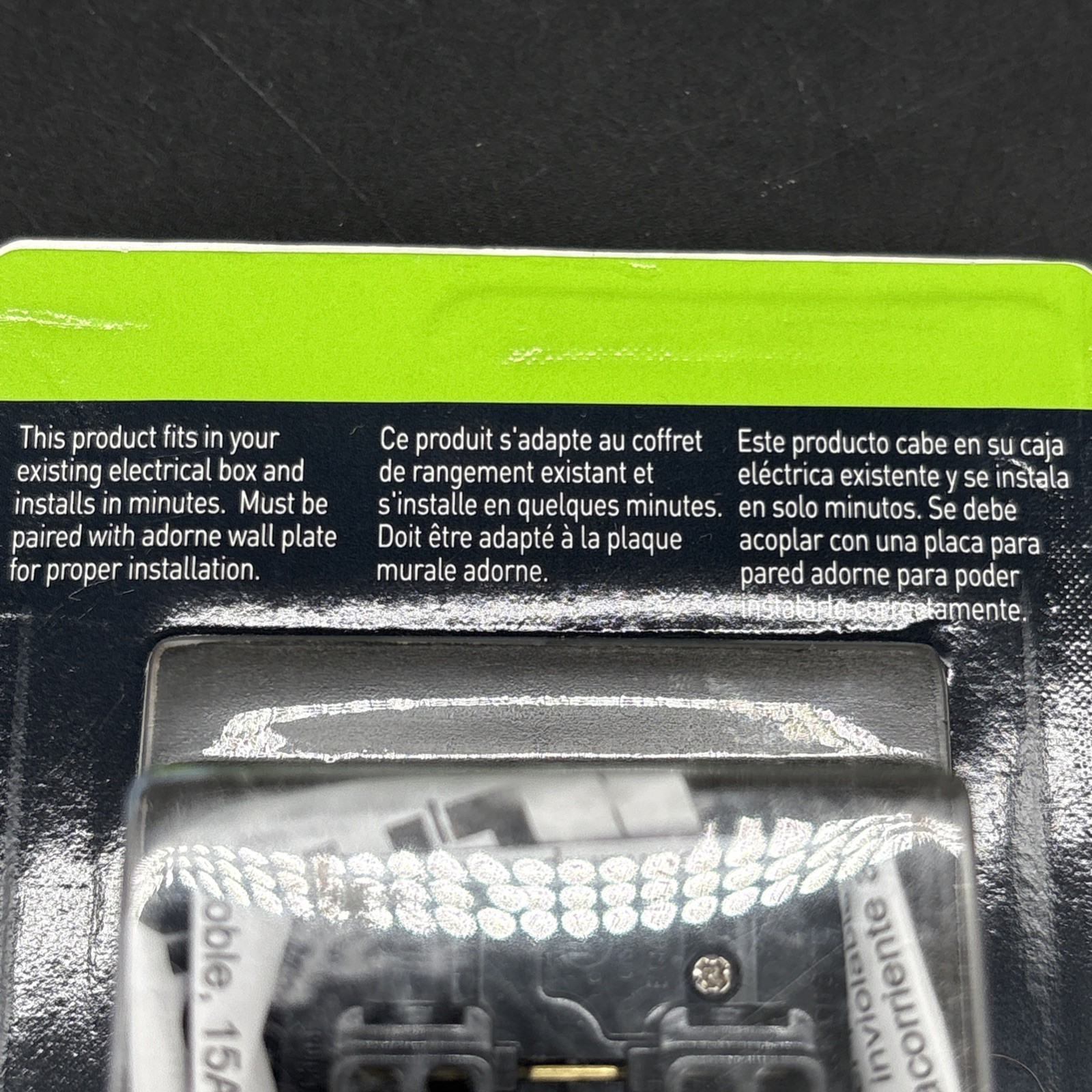 Lot Of 5 – Legrand Adorne 15A Tamper-Resistant Outlet Magnesium Finish ARTR152M4