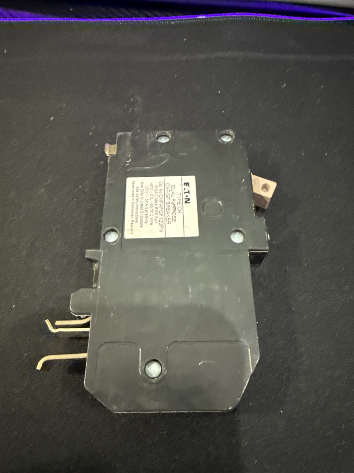 Eaton CUTLER HAMMER 20 Amp All in One AF/GF Plug-On-Neutral Breaker CHFP120A1CS