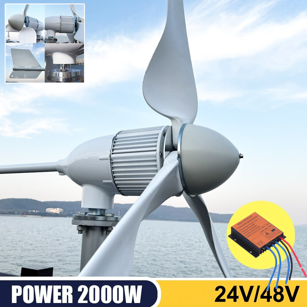 2000W 24V-48V Wind Turbines Generator Windmill Energy Wind Power With Controller