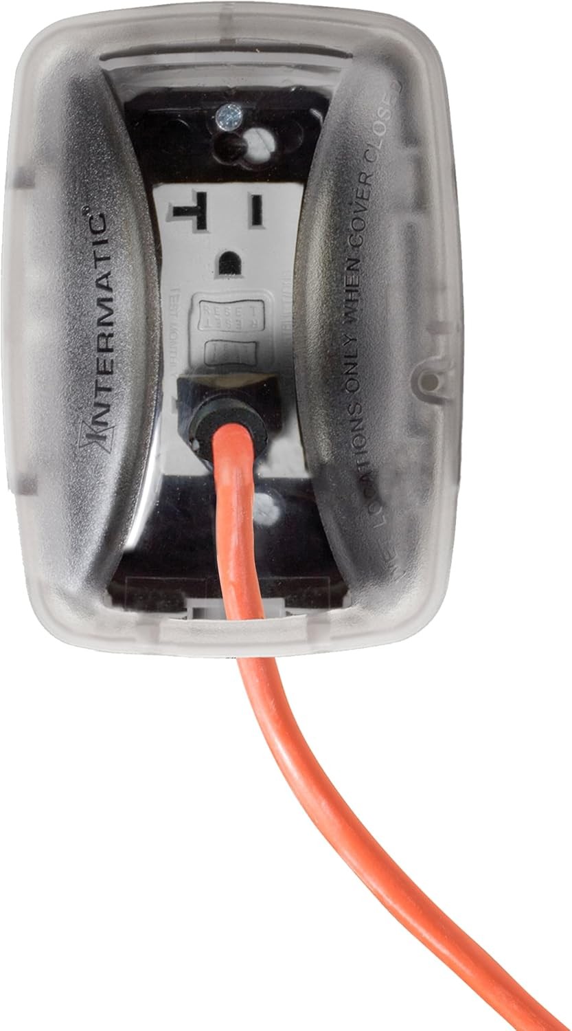 Intermatic WP3100C Weatherproof Electrical Outlet Cover – Standard Duty, grey