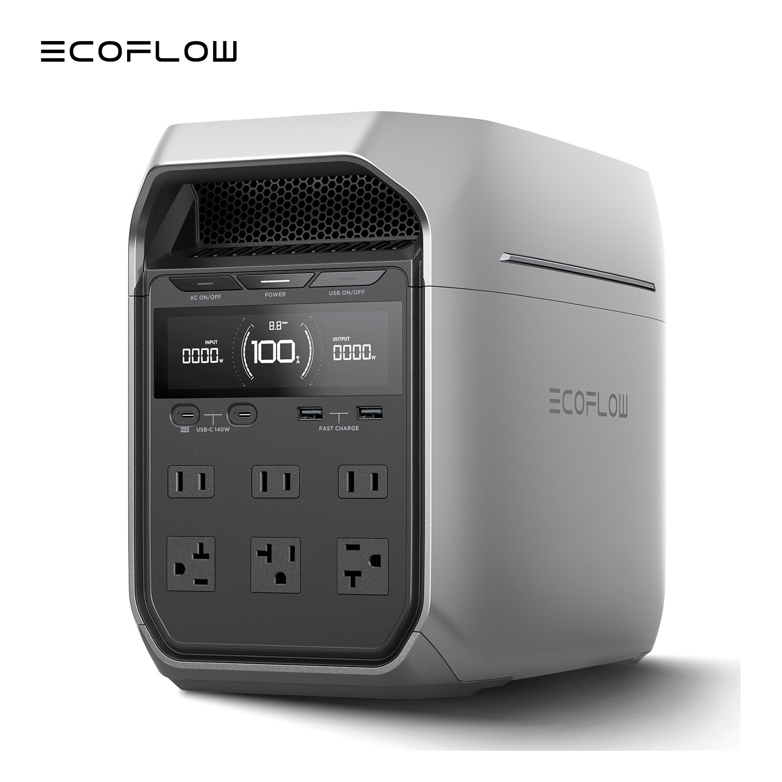 EcoFlow DELTA 3 Plus 1024Wh Portable Power Station LFP Battery+400W Solar Panel