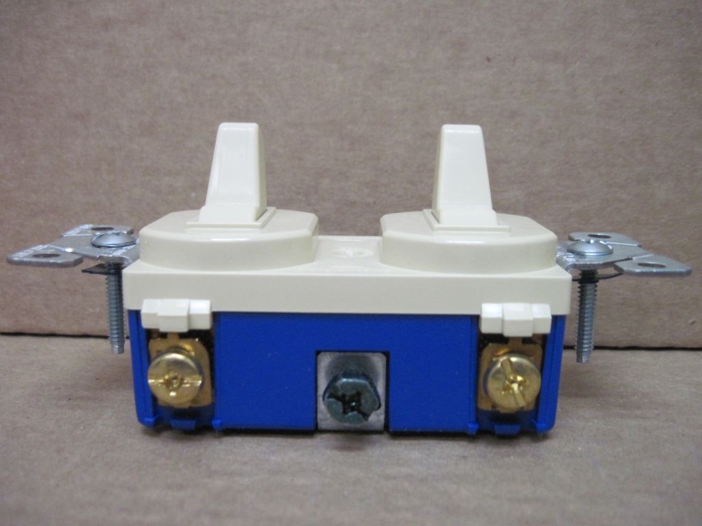 Cooper 271V-BOX Ivory 2 Single Pole Switches Combination 15A 125-277VAC LOT OF 6
