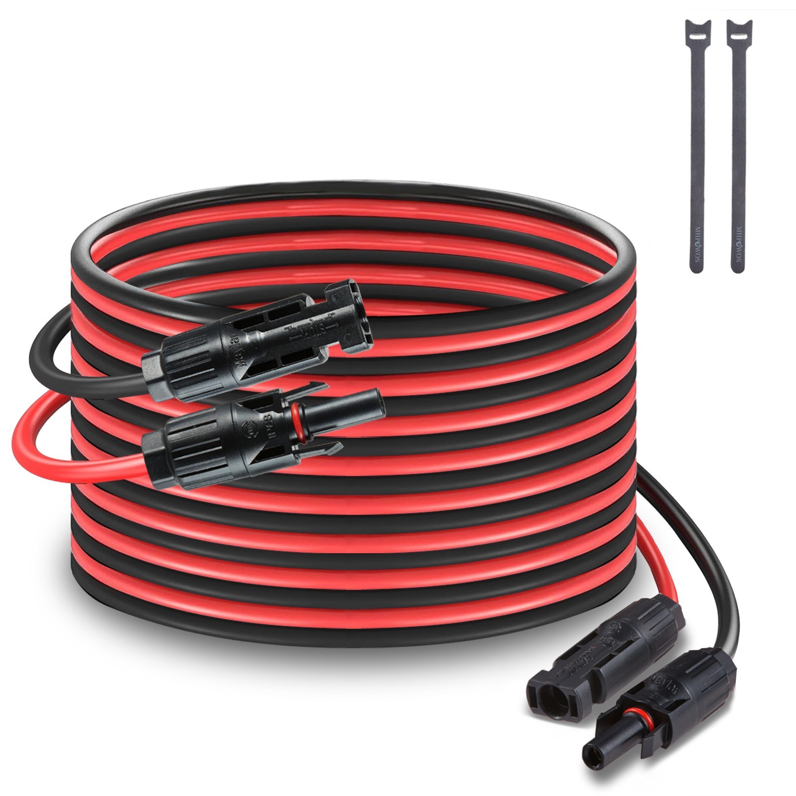 Solar Panel Extension Cable 20 ft 14 AWG Solar Cable Connector PV Wire