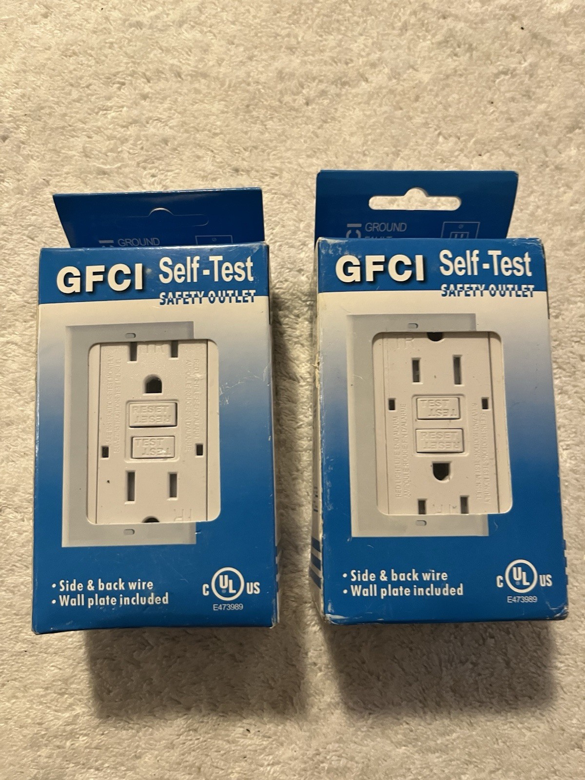 GFCI Model No. YGB-092 AC 125V 60Hz, 15A Lot Of 2