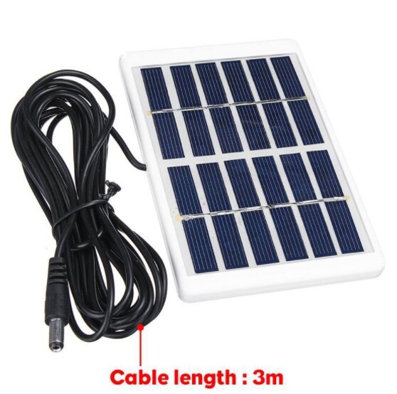 1.2W 6V polycrystalline solar panel laminated with plastic DC interface 3M wire