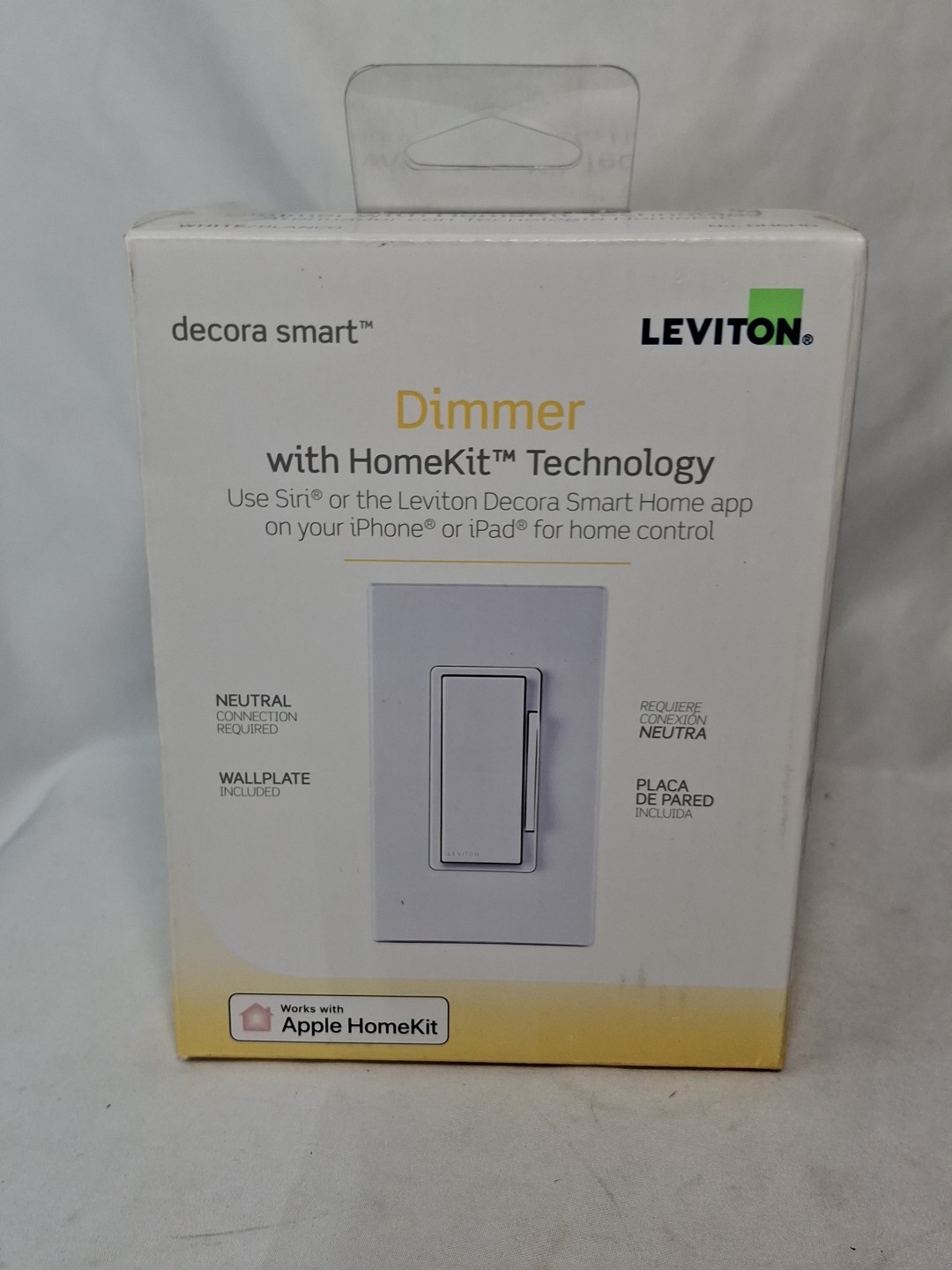 Leviton DIMMER with HomeKit Technology -White-Works Apple Homekit R02-DH6HD-2RW
