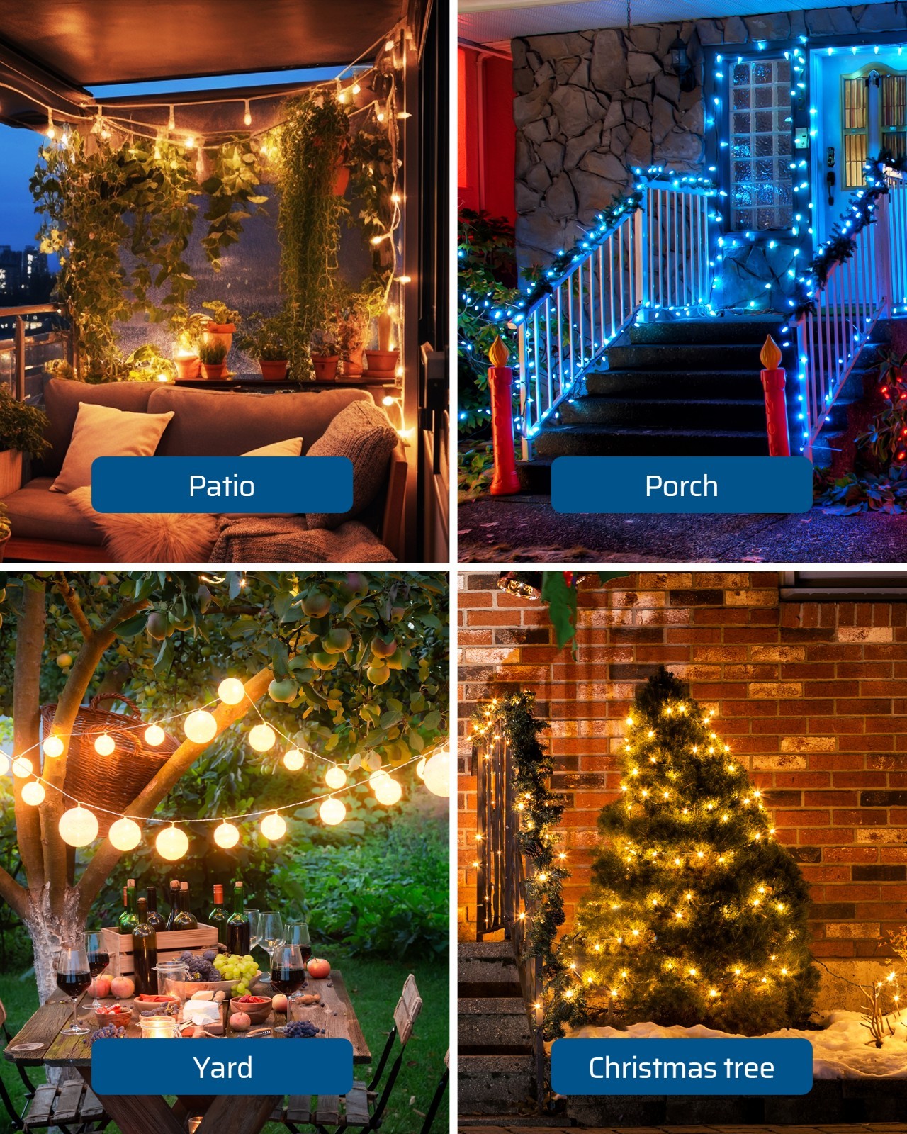 DEWENWILS Outdoor Dimmer for String Lights with Remote Waterproof Plug-in Dimmer