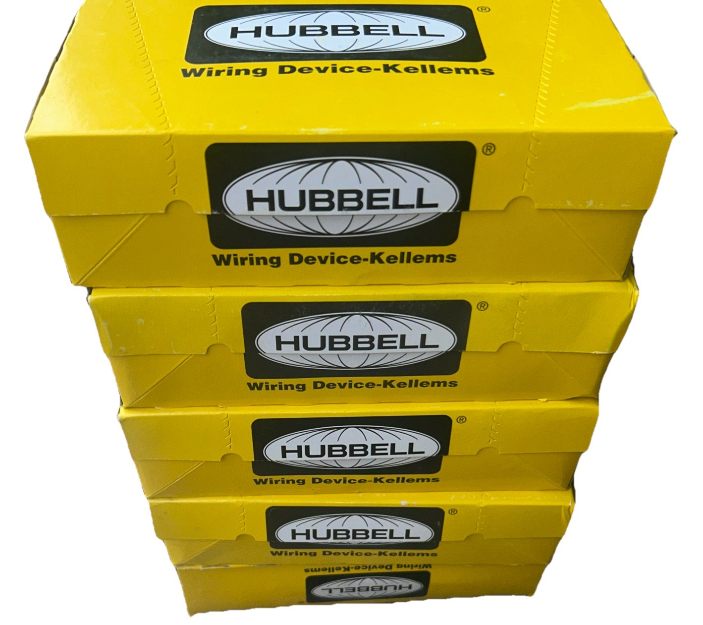 10 Cases!!! 100 Hubbell White COMMERCIAL Duplex Plugs NEMA 5-20 20A 125V CR20WHI