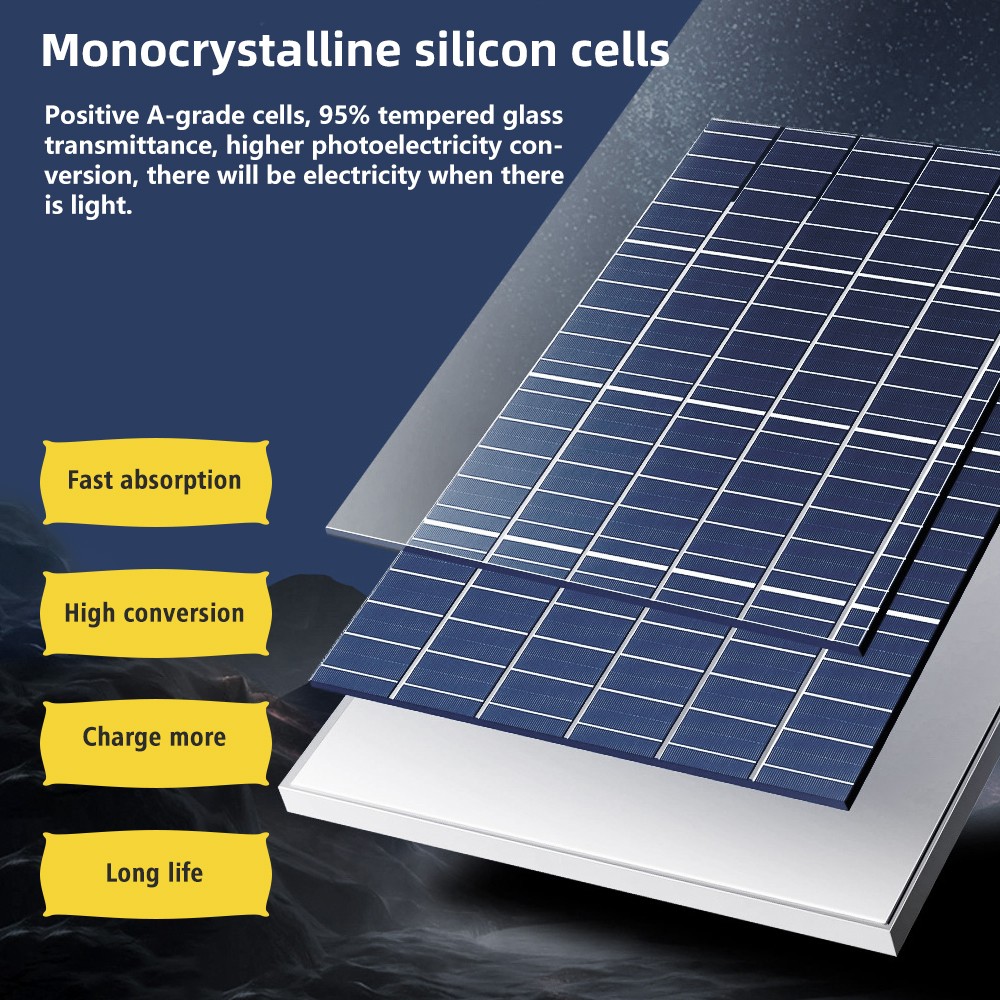 400W 100W Watt Solar Panel Monocrystalline PV Power 12V For Home RV Marine Car