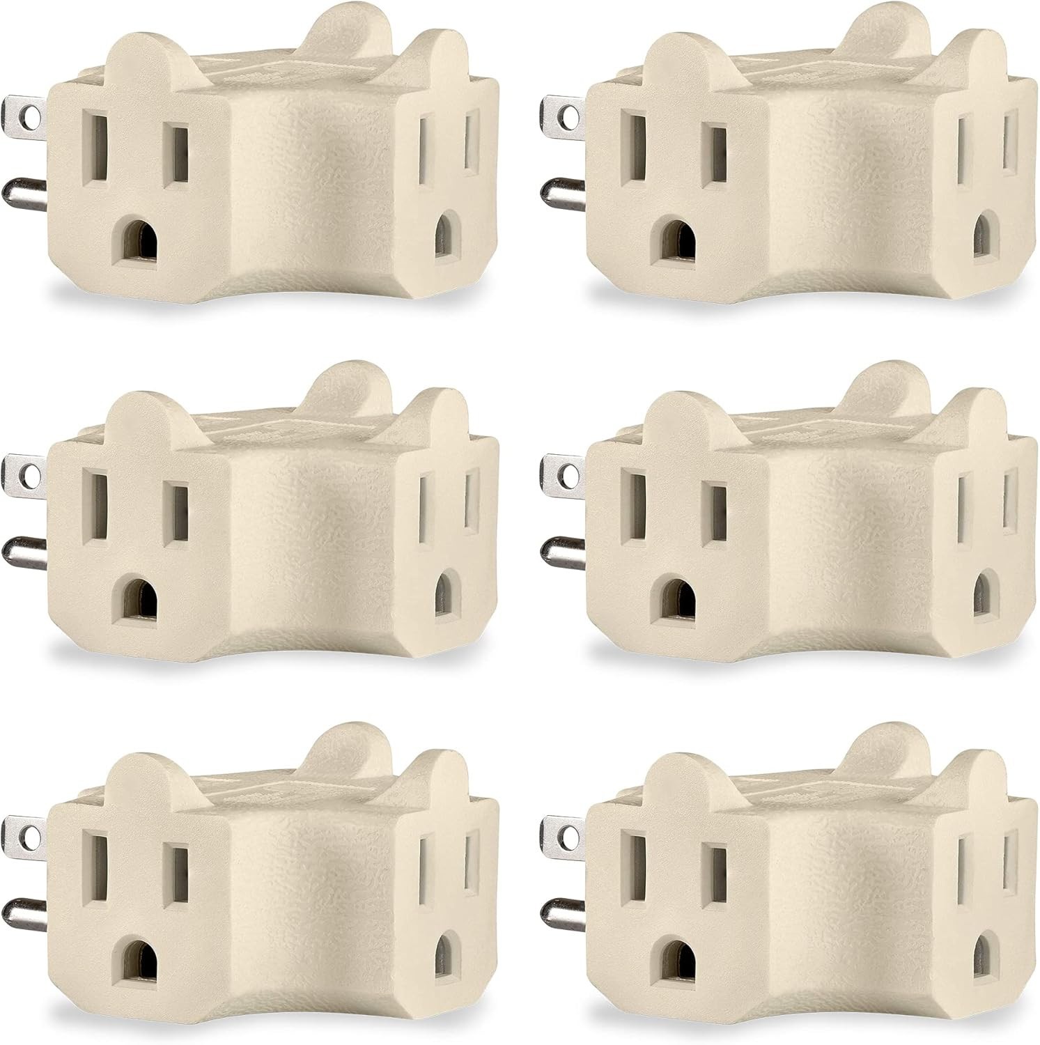 Power Extender T-Shaped Adapter with 15 Amps 125V 50Hz Watts 3 Outlet AdapterNEW