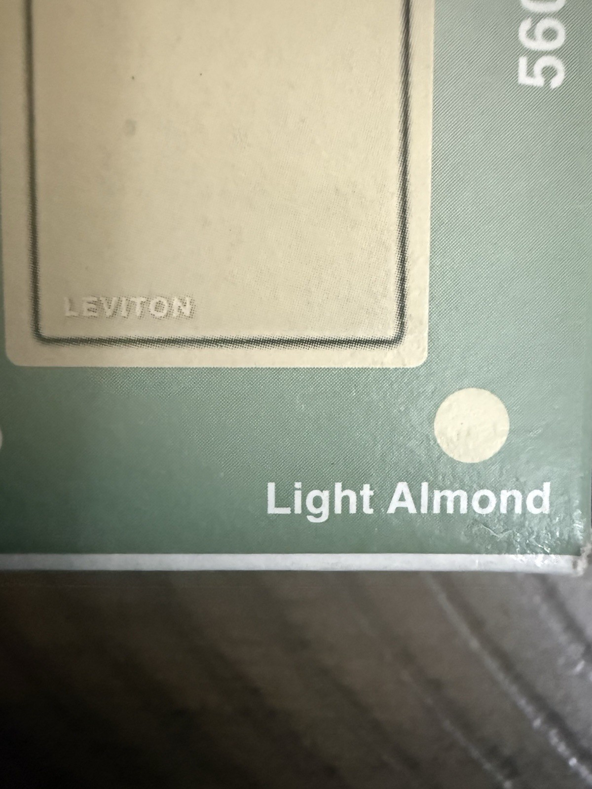 3 Leviton Decora 5601-2TS Rocker Switch in Light almond (15A 120/277V AC)