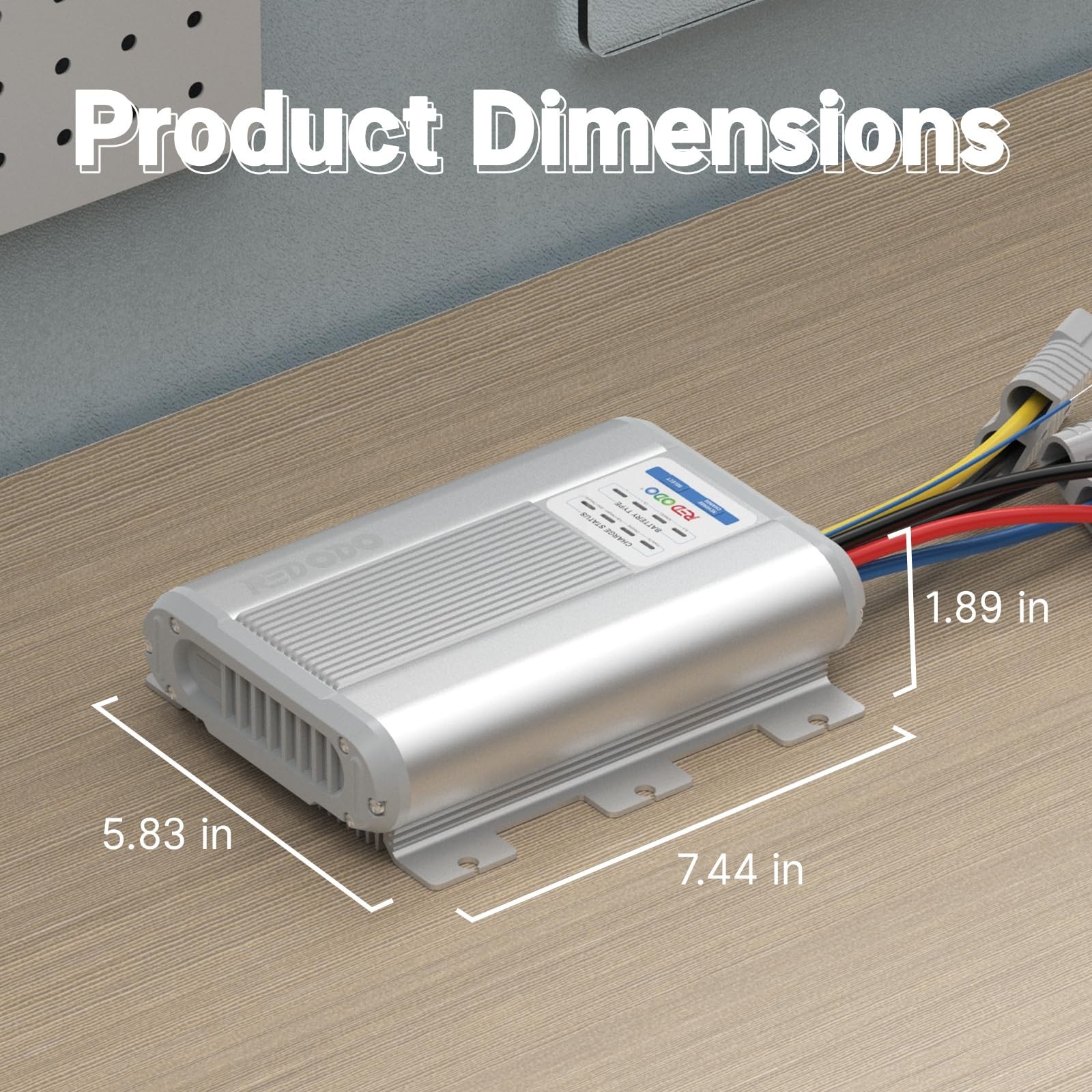 12V 40A DC to DC MPPT Charger, On-Board Battery Charger for AGM, Gel, Lithium, R