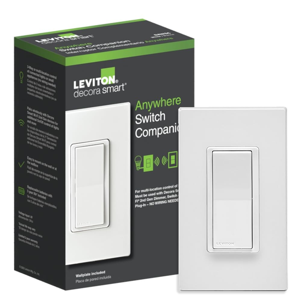 Decora Smart Switch Anywhere Companion, Add WireFree 3Way/4Way/5Way On/Off Co…