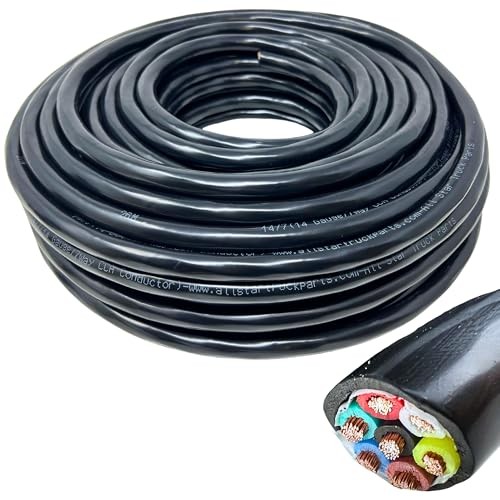 [] Heavy Duty 14 Gauge 7 Way CCA Conductor Wire RV Trailer Cable Cord 25 FEET