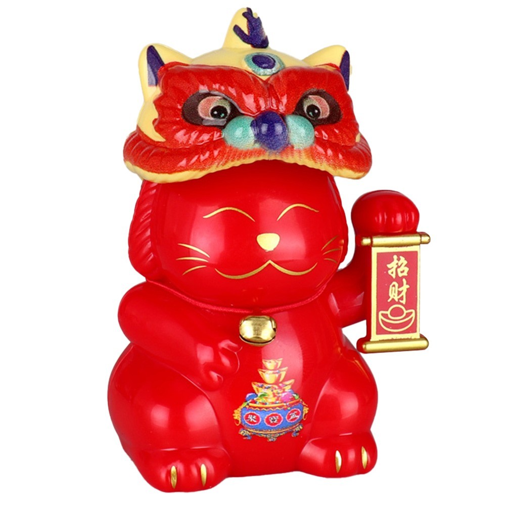 Auspicious Solar Powered Nodding Figurine Perfect for Various Settings