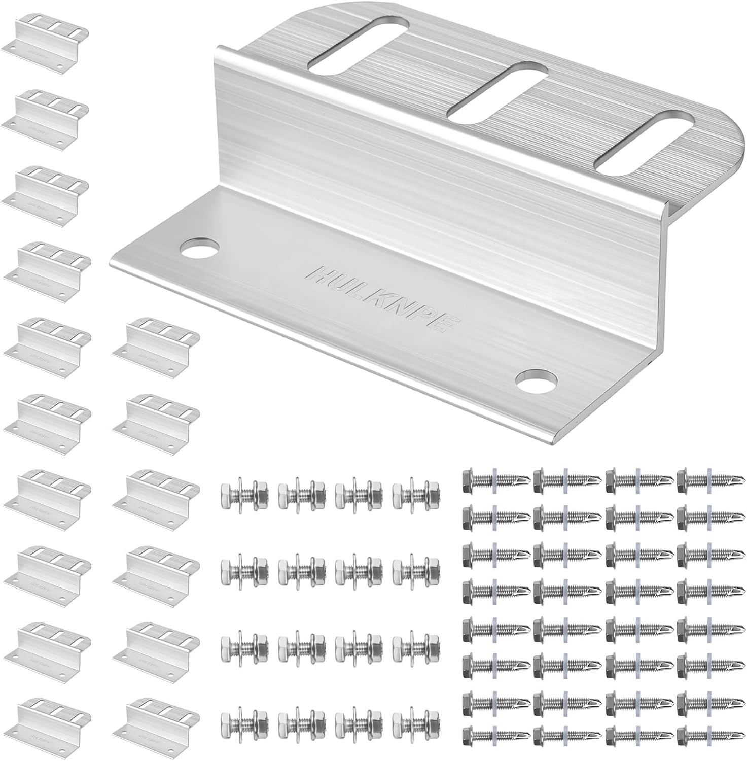 Corrosion-Resistant 16 Pack Z Brackets Solar Panel Mounting Kit for Boats & RVs