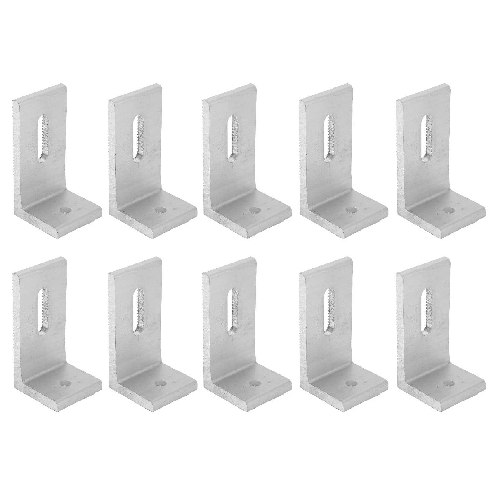 10Pcs L Foot Solar Mount, Aluminum Alloy Photovoltaic Panel Mounting Bracket,…
