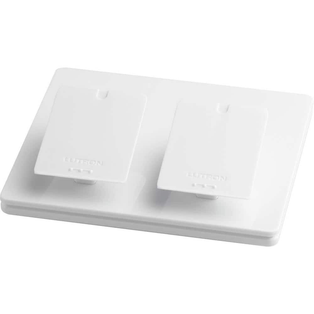 Caseta Dual Pedestal for Pico Remotes, White (L-PED2-WH)