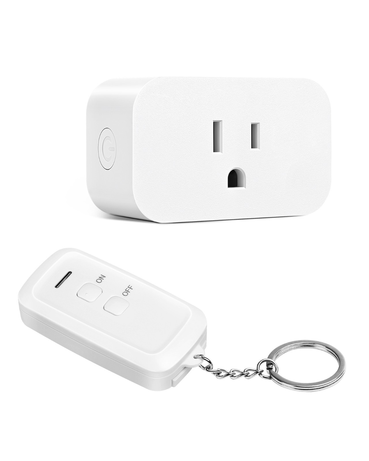 DEWENWILS Remote Control Outlet, Wireless On Off Switch Plug, Indoor, White, AC