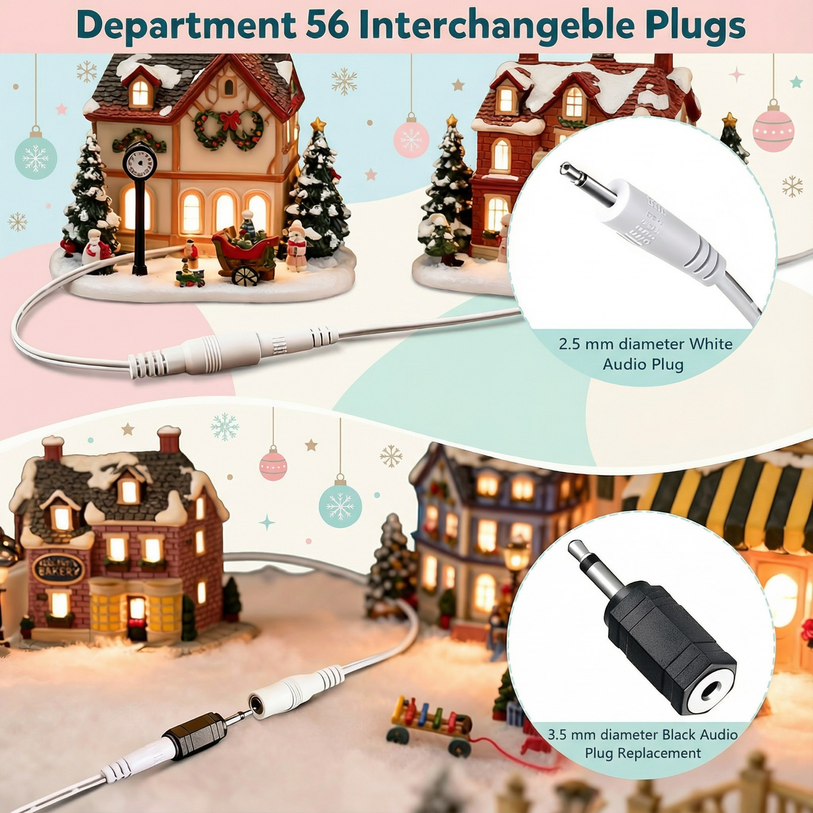 3V AC/DC Adapter For Department 56 Building and Accessory Lighting System