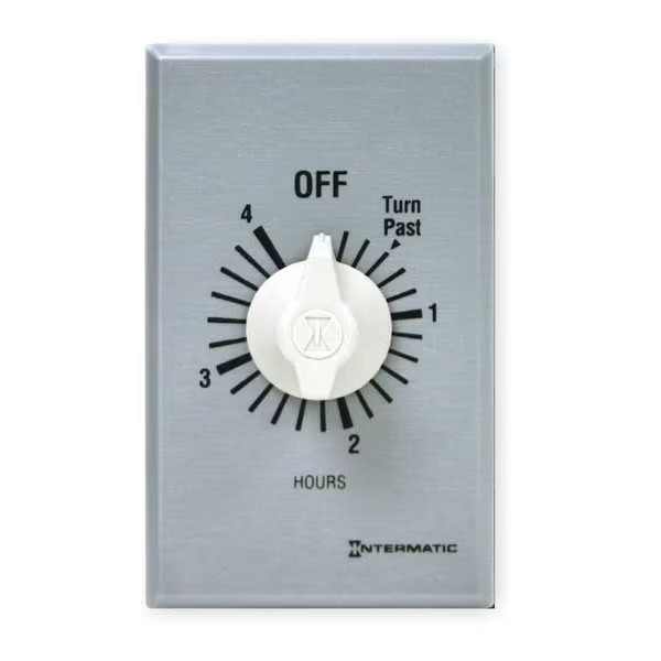 Intermatic Ff4h Timer,Spring Wound 4 Hr Spst Silver new