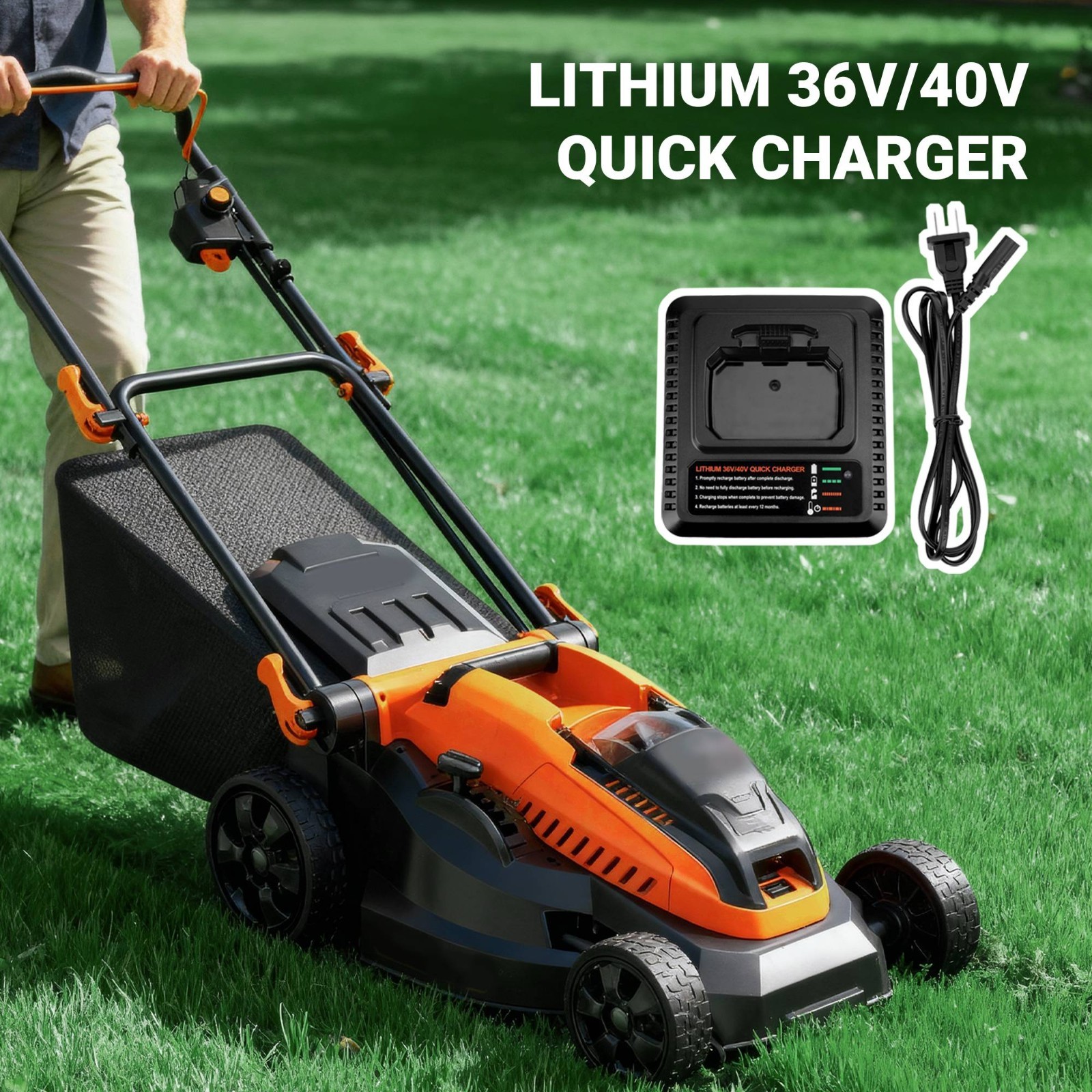 40V Battery Fast Charger LCS40 for Black & Decker 36V 40V Max LBX1540 LBX2540