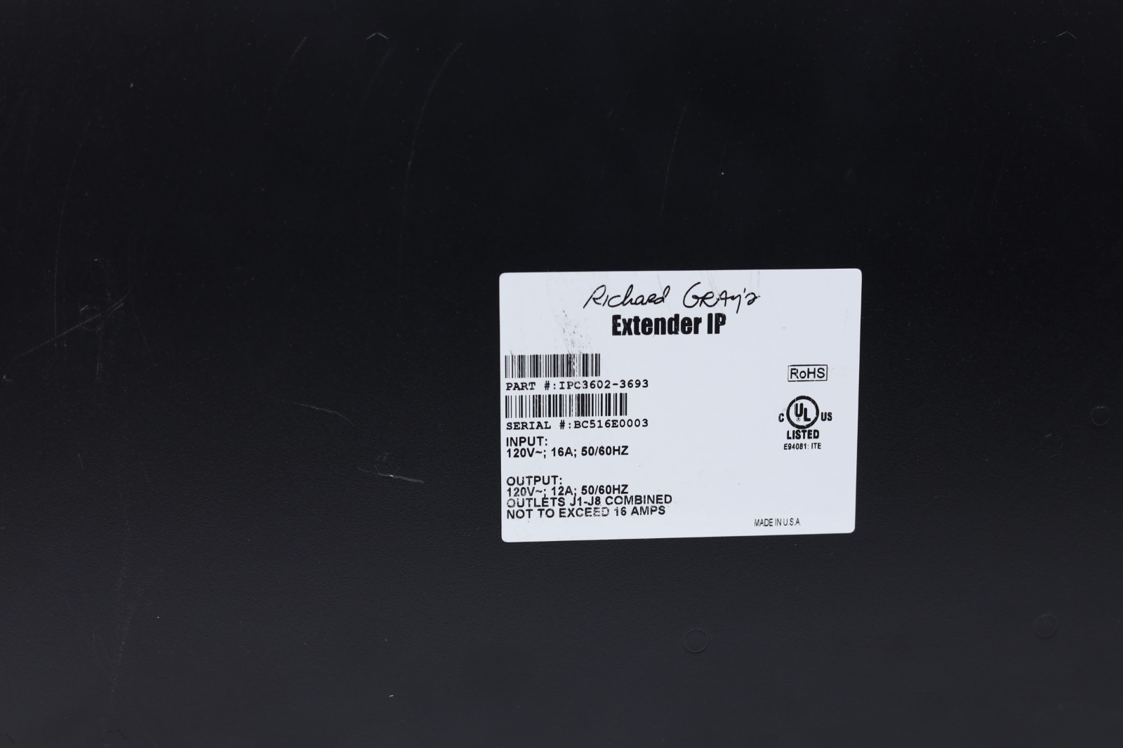 Richard Gray’s Power Company Extender IP (Adds Outlets & IP Contol) u07