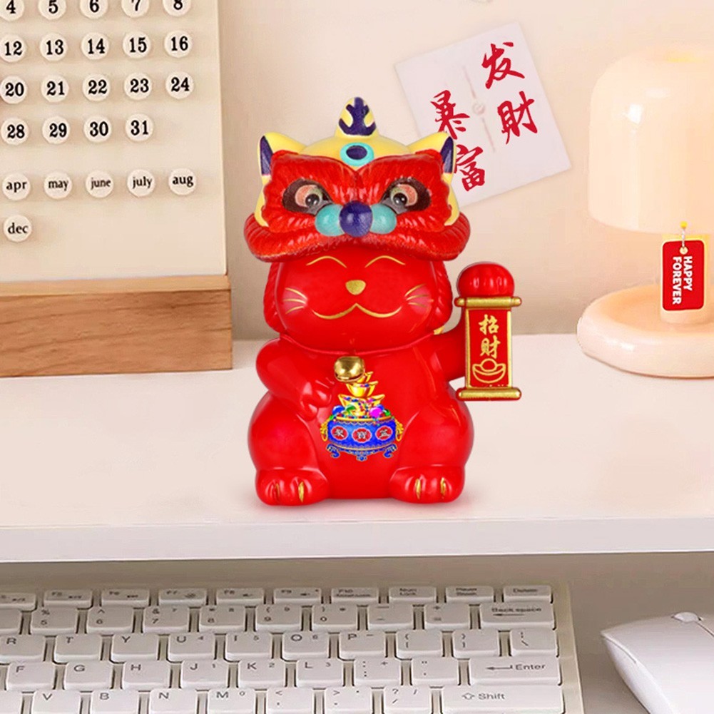 Auspicious Solar Powered Nodding Figurine Perfect for Various Settings