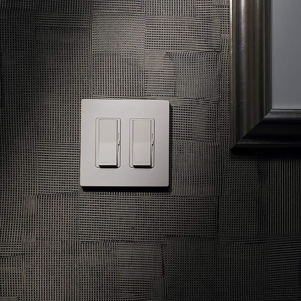 Claro 2 Gang Wall Plate for Decorator/Rocker Switches, Gloss, White(CW-2-WH) 6PK