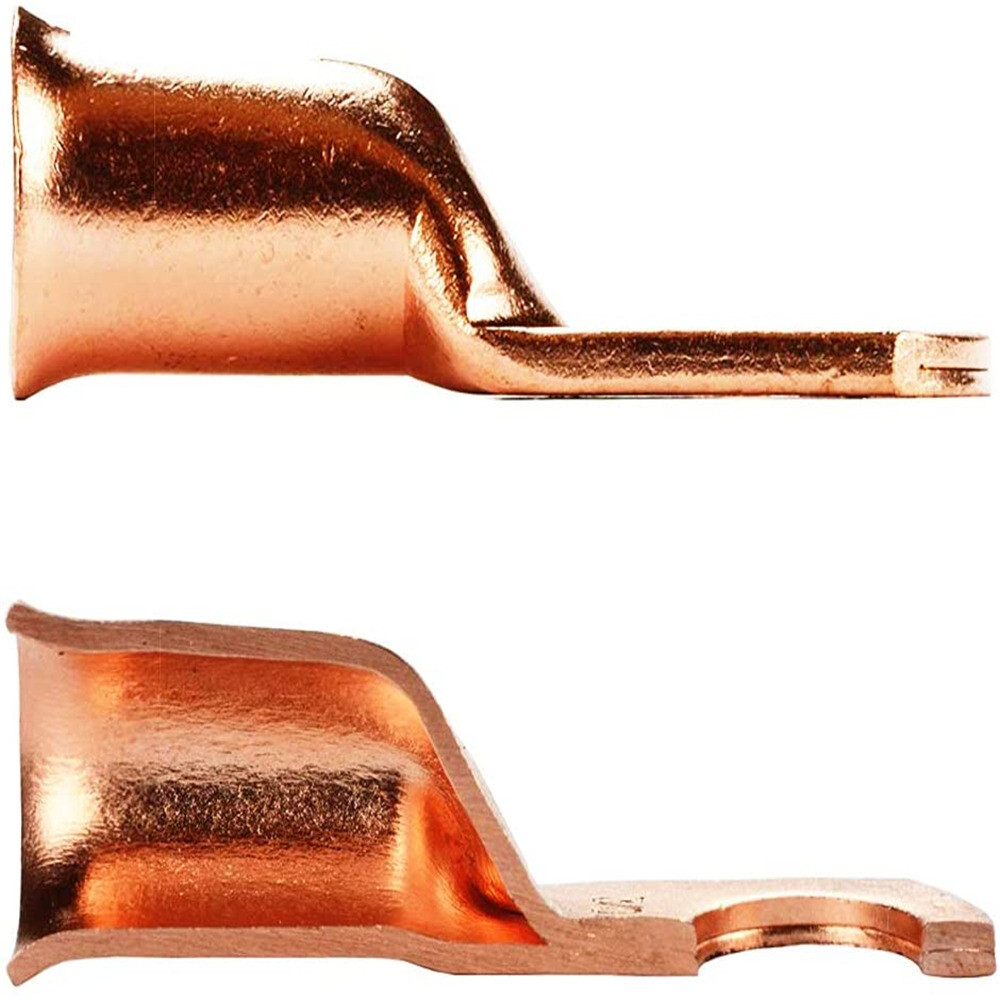 Bare Copper Lugs Ring Terminals Battery Wire Welding Cable Connectors 8-4/0 AWG