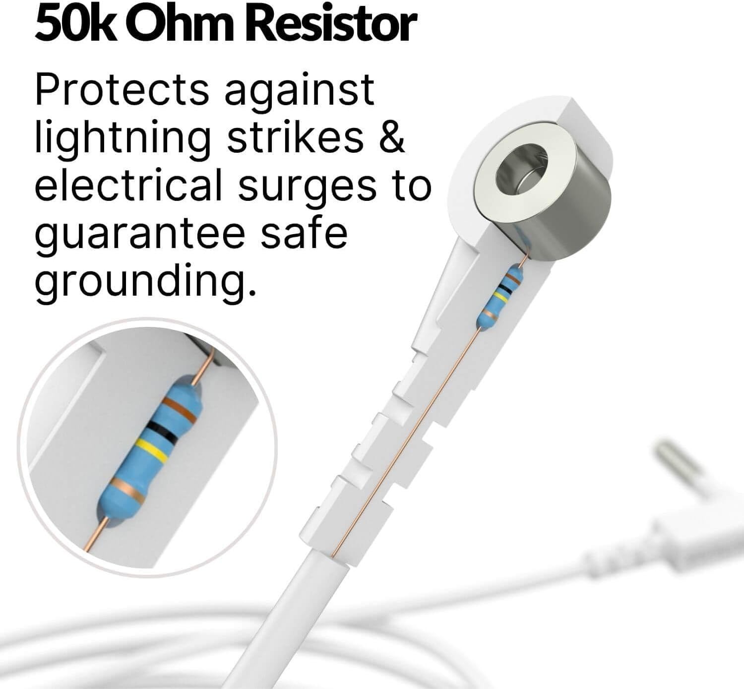 2 Pack Grounding Cords, Replacement Earthing Cable Accessories for Sheet and Mat
