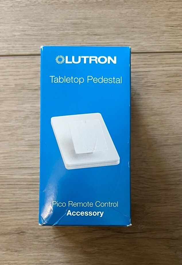 Lutron Pico Single Tabletop Pedestal White L-PED1-WH Factory Sealed