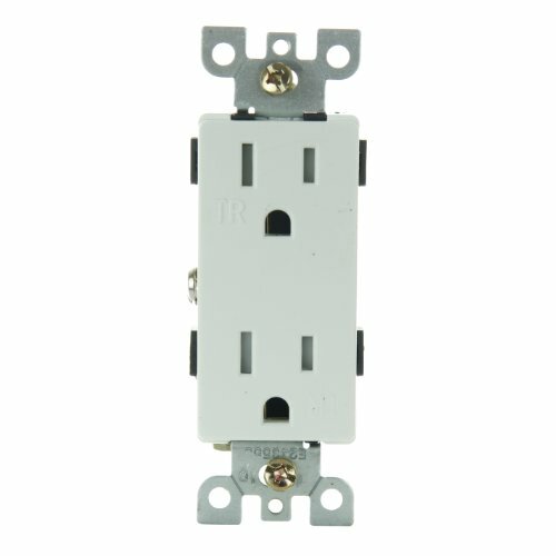 Sunlite 08159-SU E559/WH 15A Tamper Resistant Decorative Receptacle, White